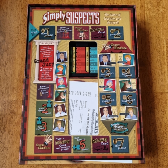 Simply Suspects Board Game. The Game of Suspicion and Betrayal! - Picture 5 of 6